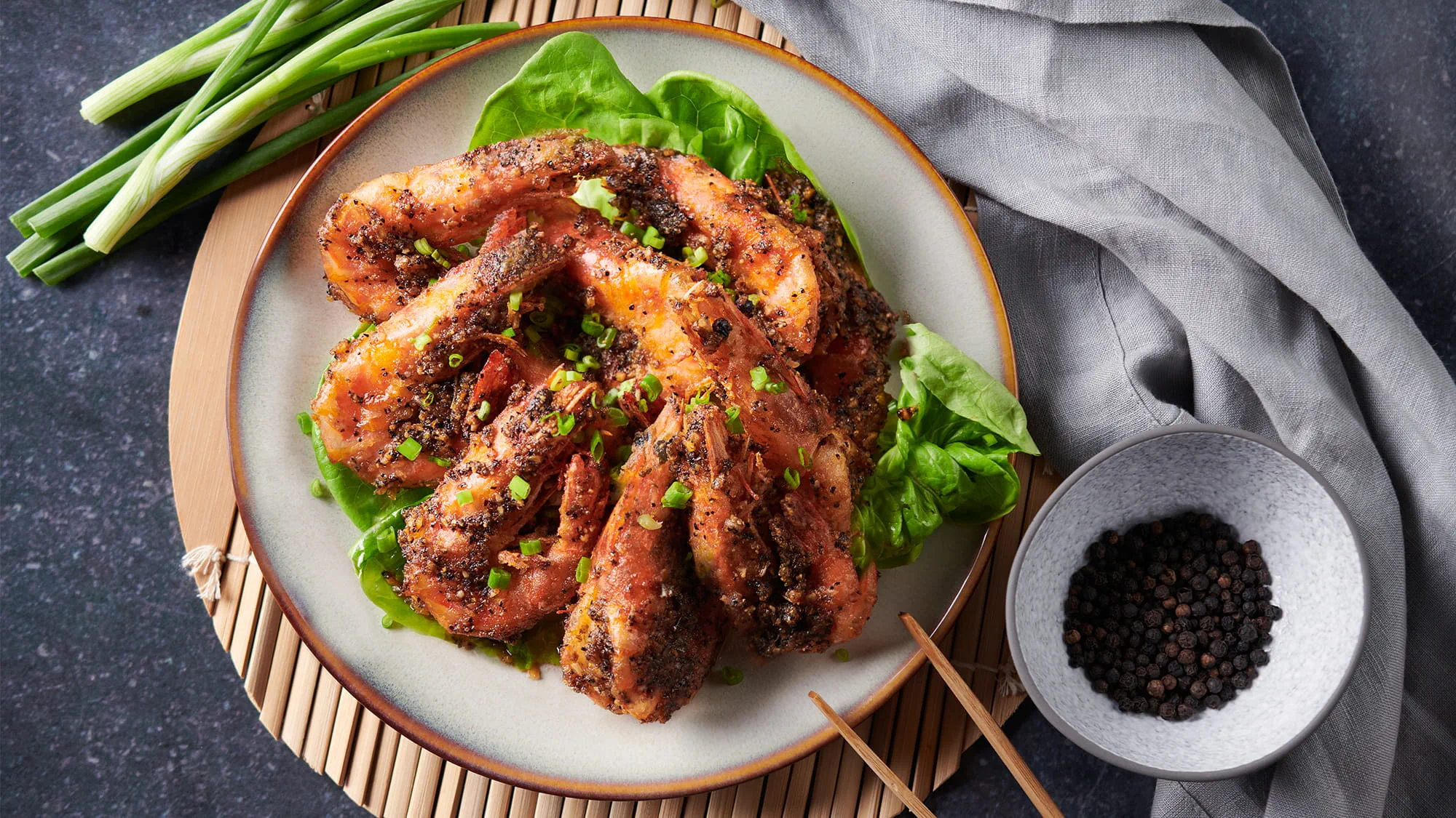 Black Pepper Prawns