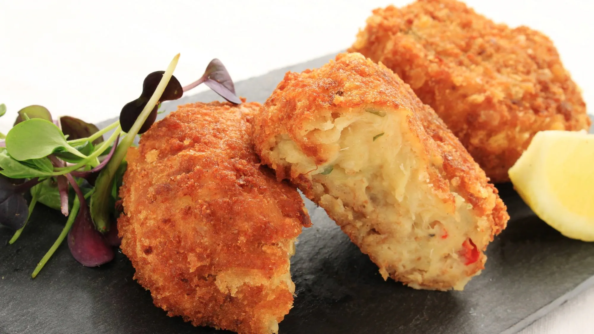 Curried Crab cakes with Tartar Sauce