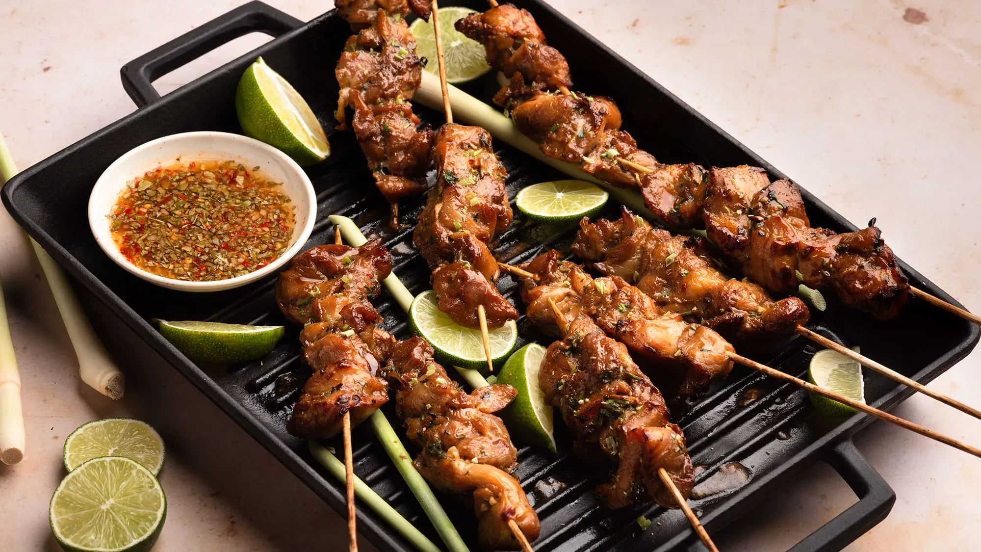 GRILLED CHICKEN SKEWERS
