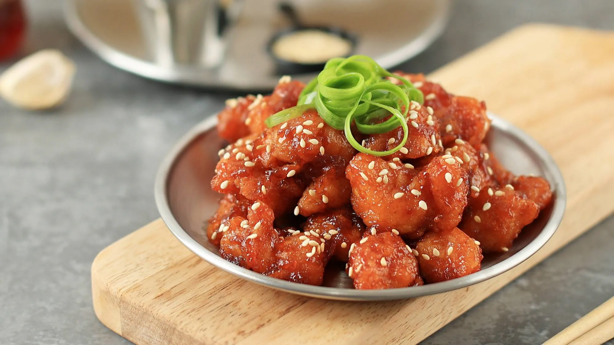 Korean Style Glazed Popcorn Chicken