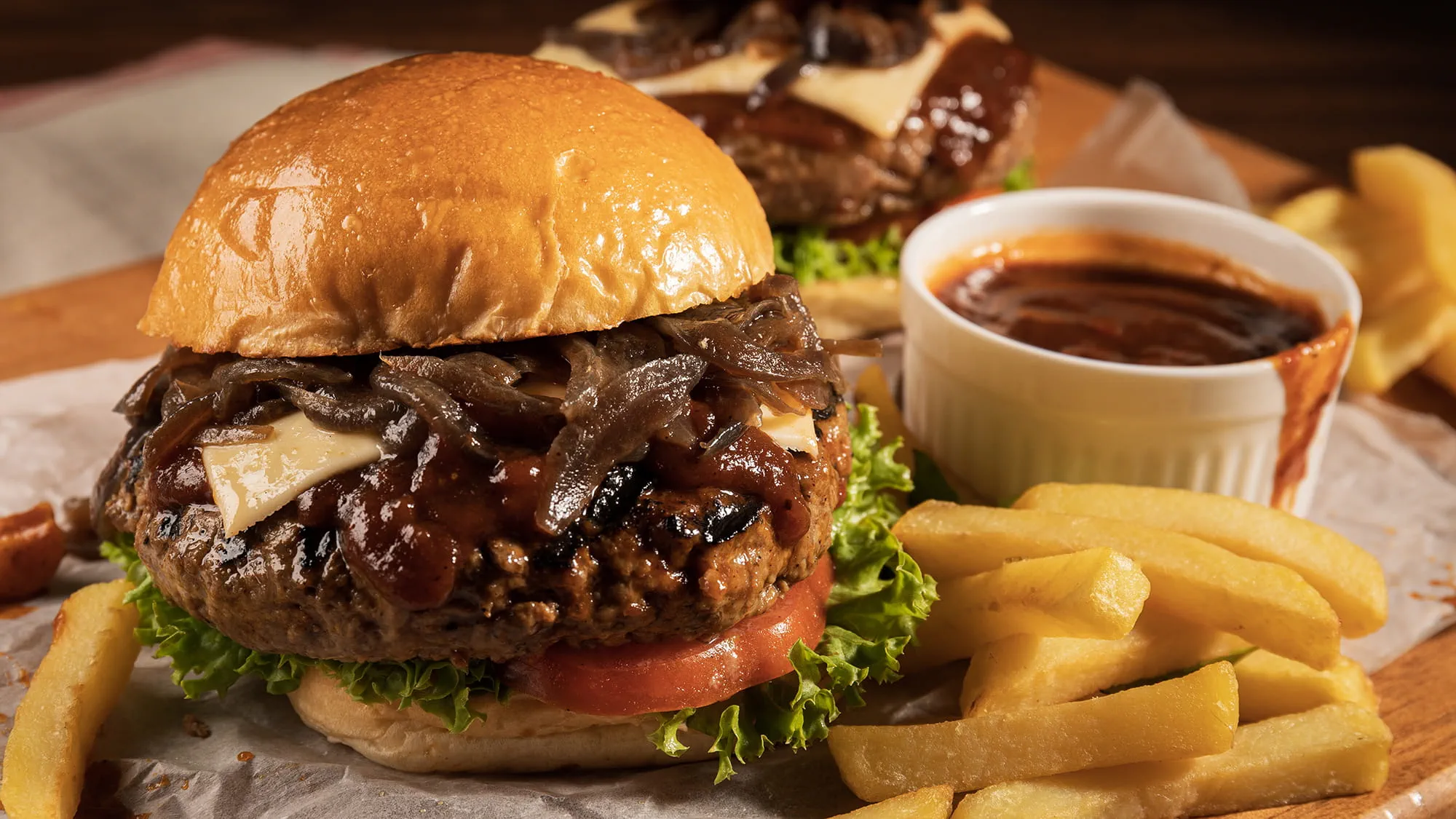 Vintage Smokehouse BBQ Beef Burger